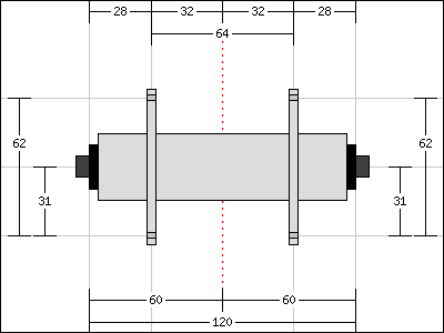 Formula high-flange track 120mm Rear hub dimensions | Freespoke